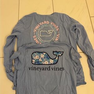 Two Vineyard Vines Blue T-Shirts